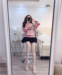 Áo nỉ màu hường