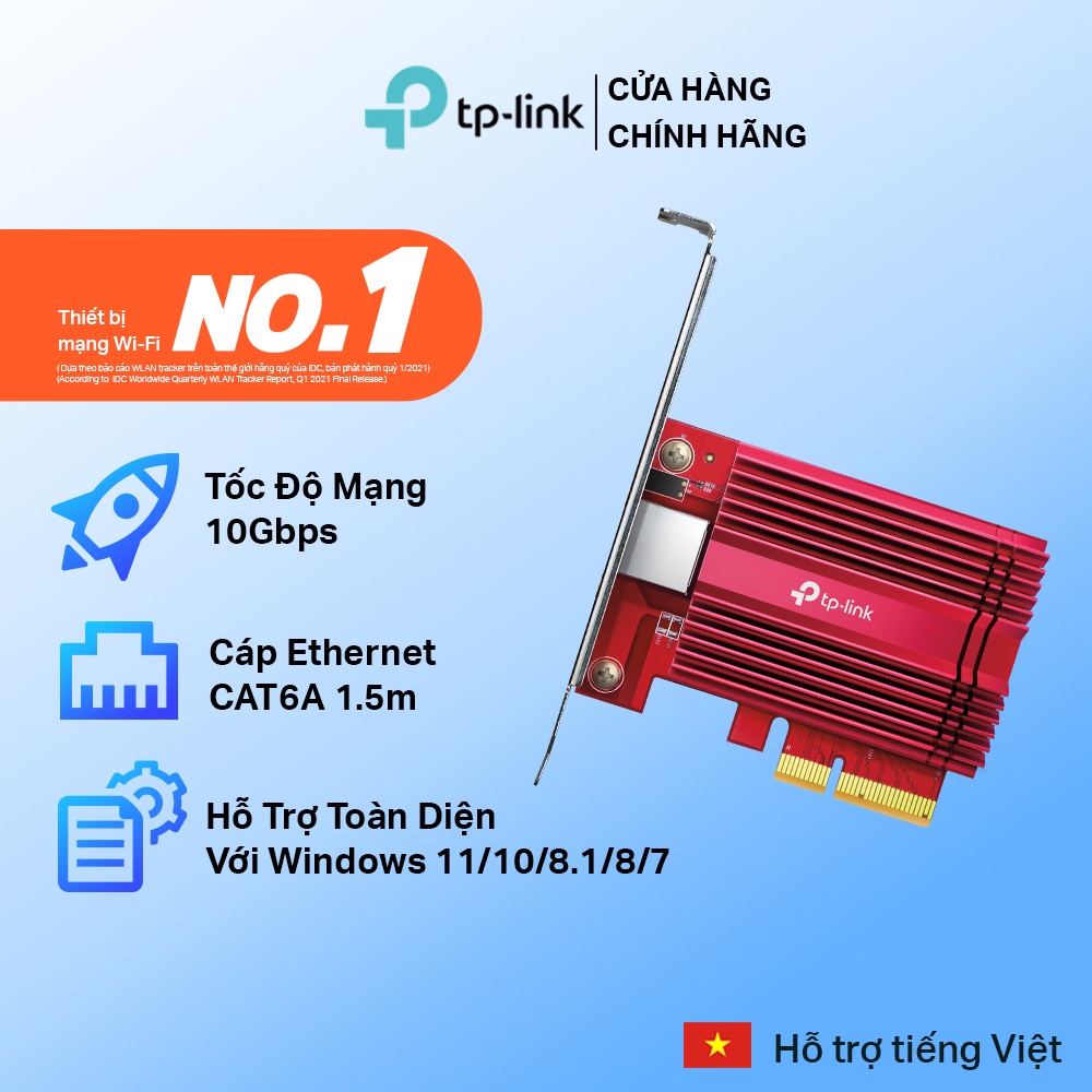 [Hỏa Tốc] Bộ Chuyển Đổi Mạng TP-Link TX401 PCI Express 10 Gigabit