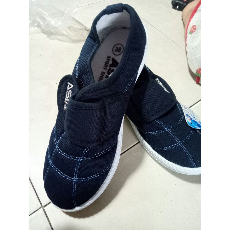 Giày bata ASIA quai dán xanh dương | BigBuy360 - bigbuy360.vn