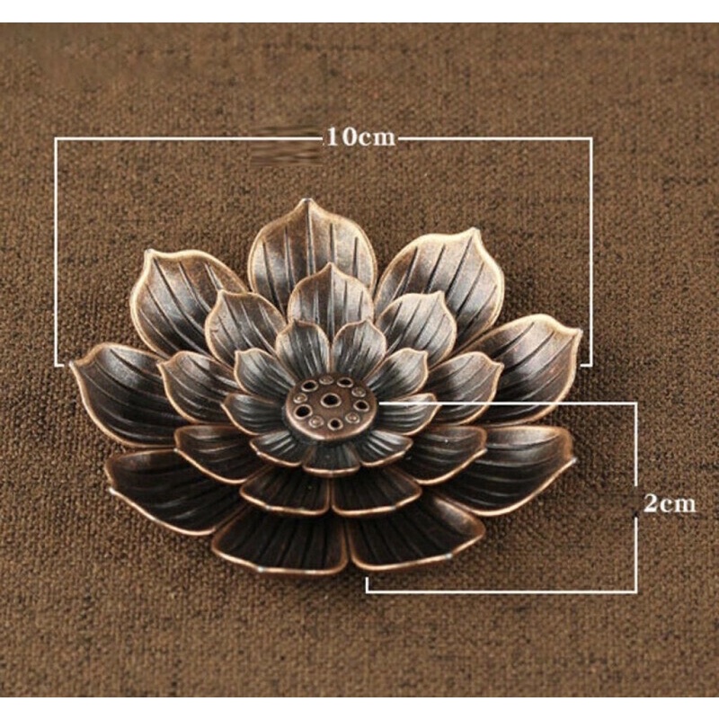 Lư xông trầm hương - Lư đốt trầm hình cánh hoa sen