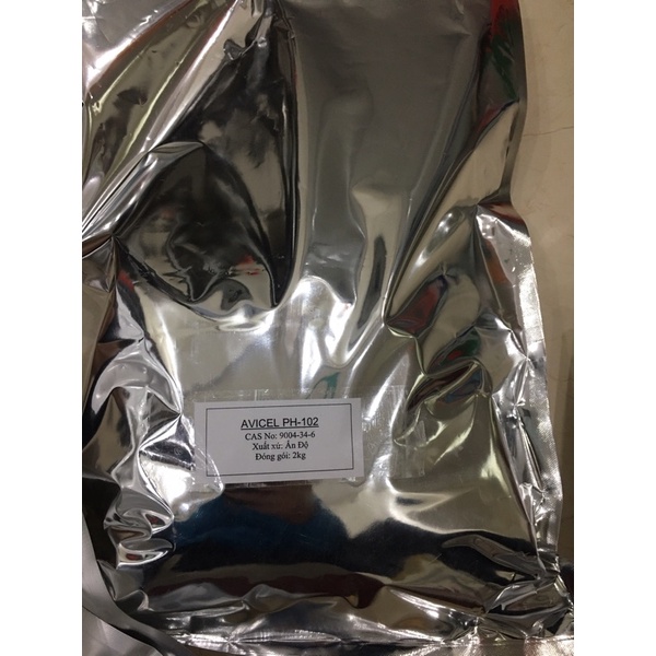 Hoá chất Avicel PH-102, Ấn Độ túi 1kg