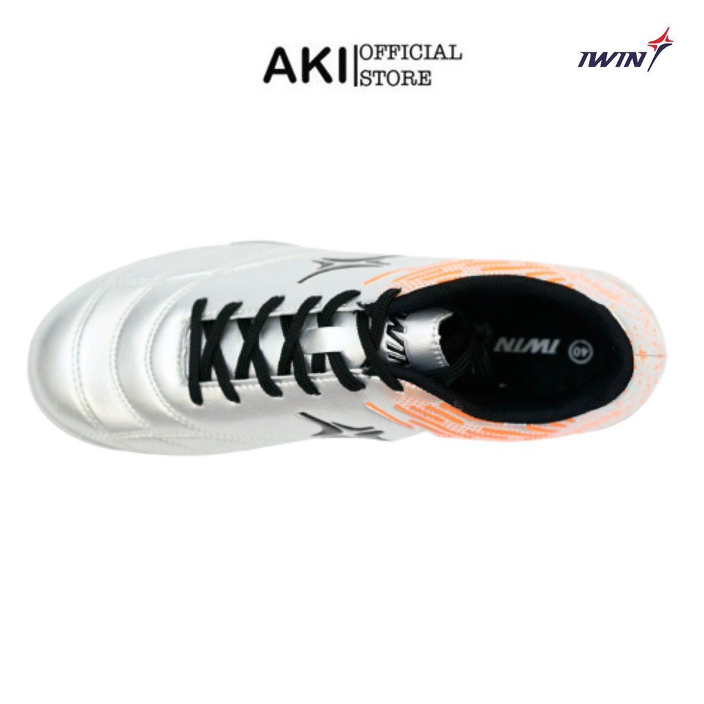 Giày đá bóng nam cỏ nhân tạo Iwin Impro Microfiber Xám thể thao chính hãng