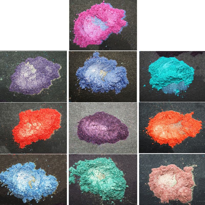 time* Aurora Pearl Pigment Powder Mica Pearlescent Colorants Resin Dye Jewelry Making Staining dye