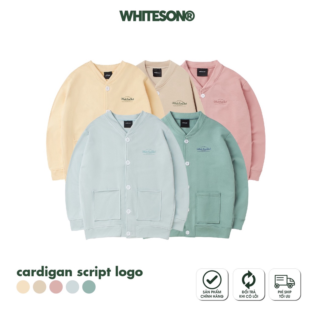 ÁO CARDIGAN SCRIPT LOGO