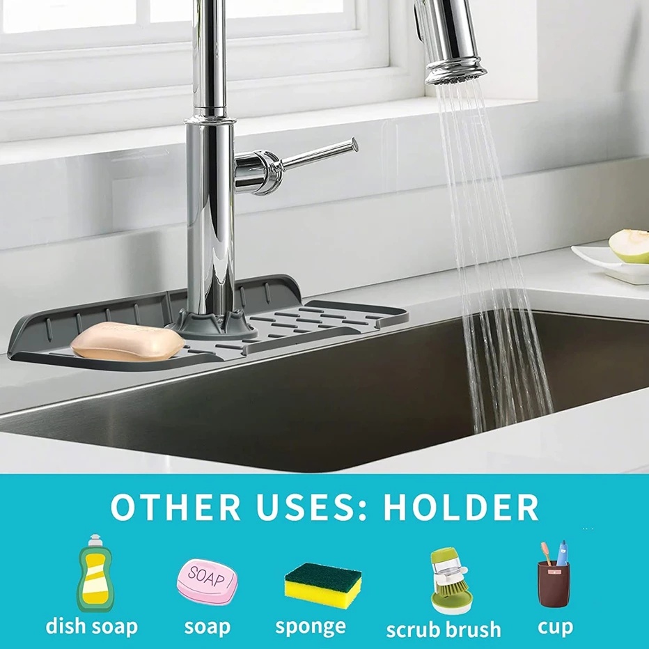 Đệm Silicone Gắn Vòi Nước Bồn Rửa Chén / Bồn Rửa Nhà Bếp / Phòng Tắm Chống Văng Nước