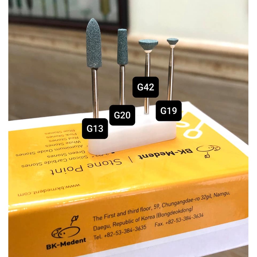 Combo 10 mũi mài đá BK Hàn Quốc mài sứ thạch cao