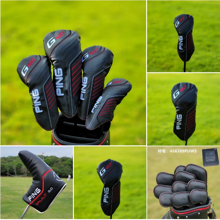 Ping G410 Series Golf Club cover 135UT Golf wood cover cho Golf Driver Golf Hybrid Fairway Vỏ gỗ đón