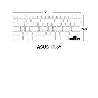 Tấm phủ bàn phím tpu Asus 11.6"
