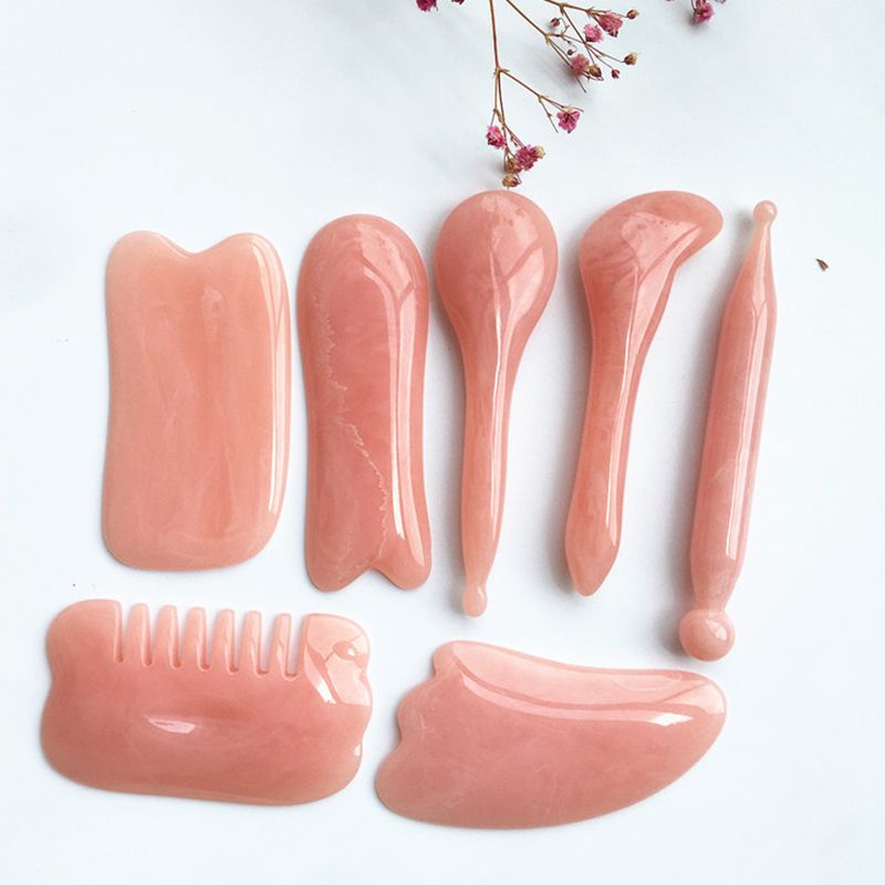 SET 7 món dụng cụ massage bấm huyệt XANH NGỌC BÍCH TẶNG Dầu xoa bóp tinh chất NỌC ONG