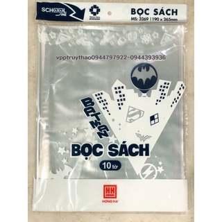 Bọc vở nilon - Bọc đề can ( set 10 chiếc )