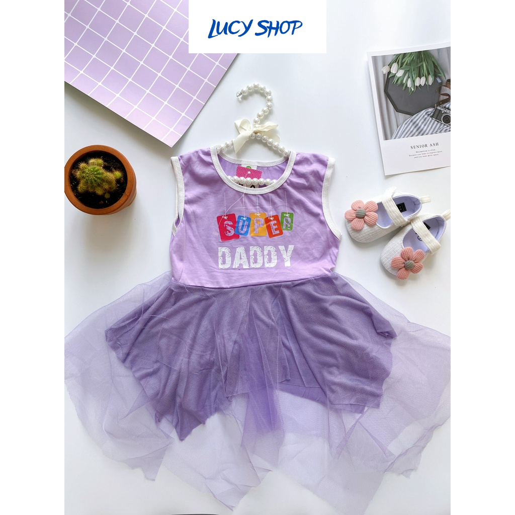 Váy công chúa cho bé gái dễ thương hàng QCCC từ 6 tháng đến 3 tuổi