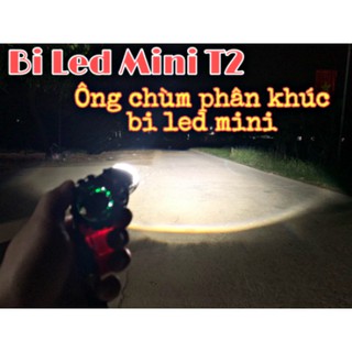 Đèn bi led t2 mini h4 ông trùm phân khúc