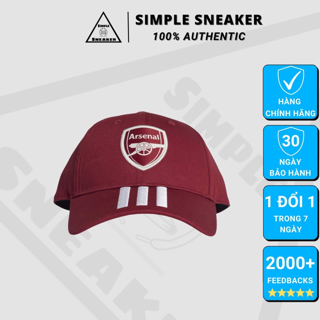 Mũ Nón Adidas Arsenal Chính Hãng FREESHIP Nón Lưỡi Trai Thể Thao Adidas Baseball Cap Arsenal [GK5100] Simple Sneaker