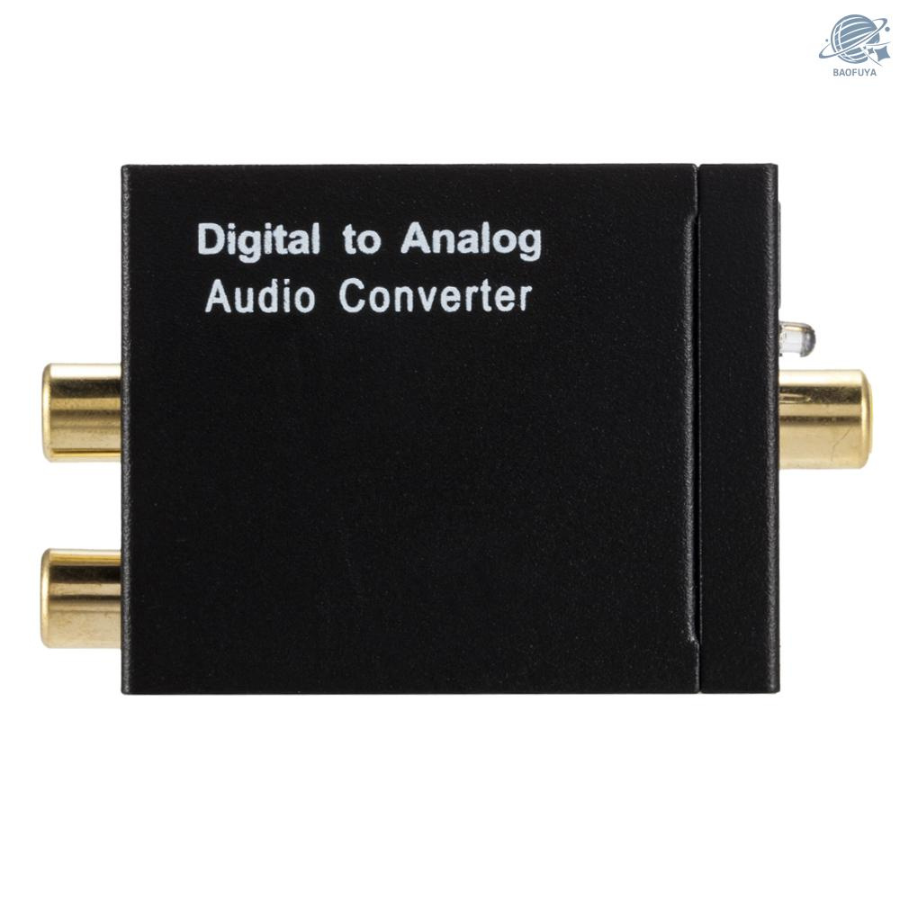 BF 3.5mm Digital to Analog Audio Converter Optical Fiber Coaxial Signal to Analog Audio Adapter