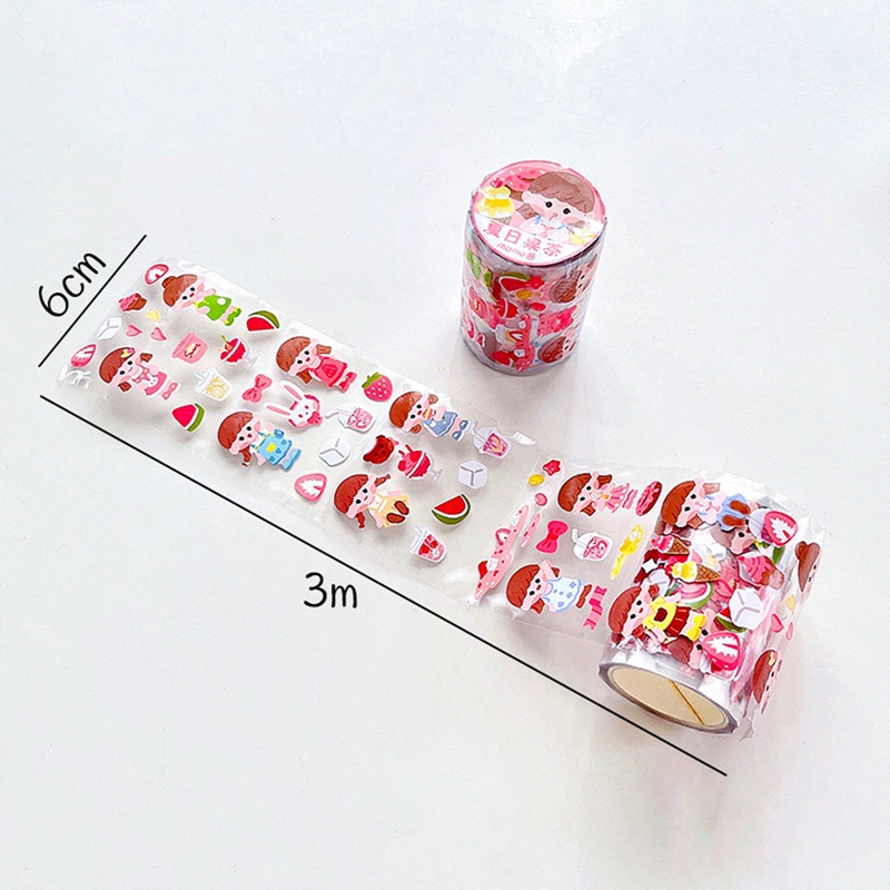 Cuộn Băng Dính Washi Họa Tiết Hoa Trang Trí Gói Quà