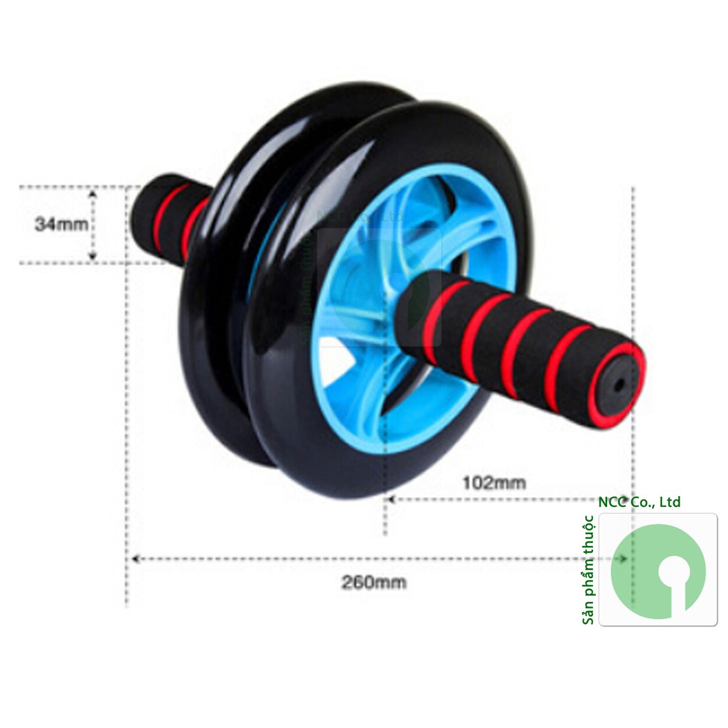 Bánh xe con lăn tập cơ ngực, bụng tại nhà giúp thân hình lý tưởng, giảm cân hiệu quả - NDHS-3088-BaXeTaCo