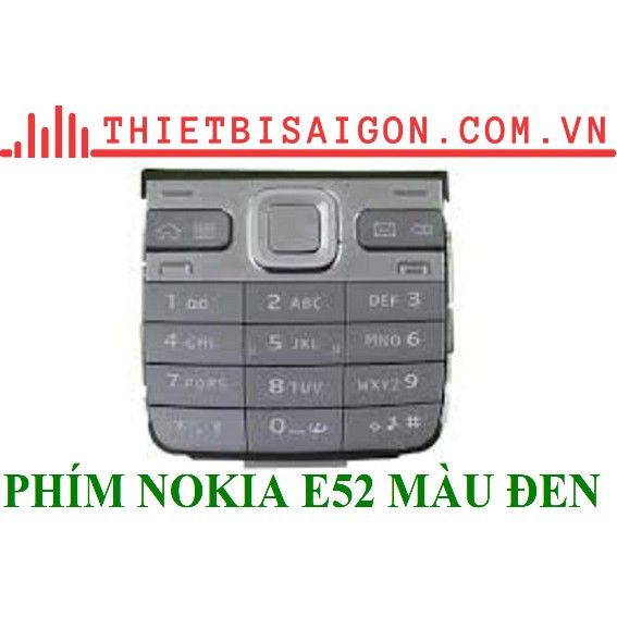 PHÍM NOKIA E52 MÀU ĐEN