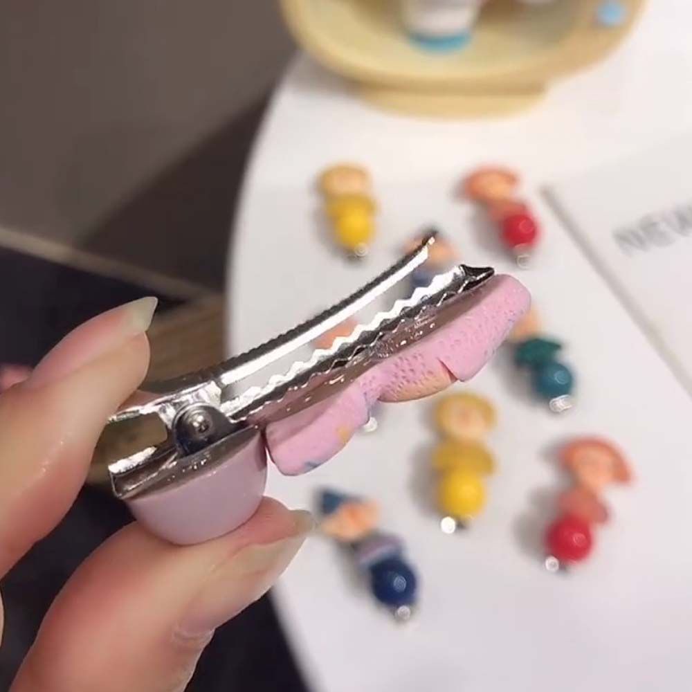 Kẹp Tóc Mái Kiểu Hoạt Hình Dễ Thương Phong Cách Hàn Quốc Cho Nữ