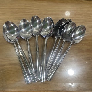Combo 10 muỗng inox cán dài - muỗng soup cán dài inox - cầm tay - tiện dụng