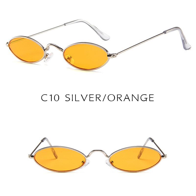 Kính mát hình bầu dục nhỏ Ulzzang Hàn Quốc bảo vệ chống tia UV400 Unisex