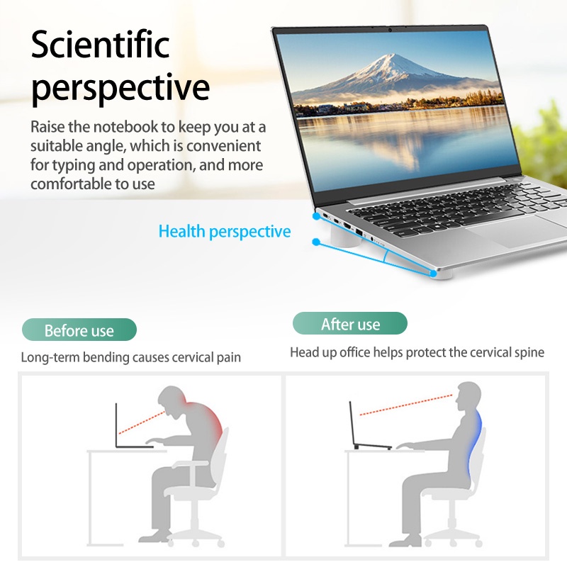 Chân đỡ tản nhiệt chống trượt cho Laptop Macbook Hp Lenovo GUUGEI