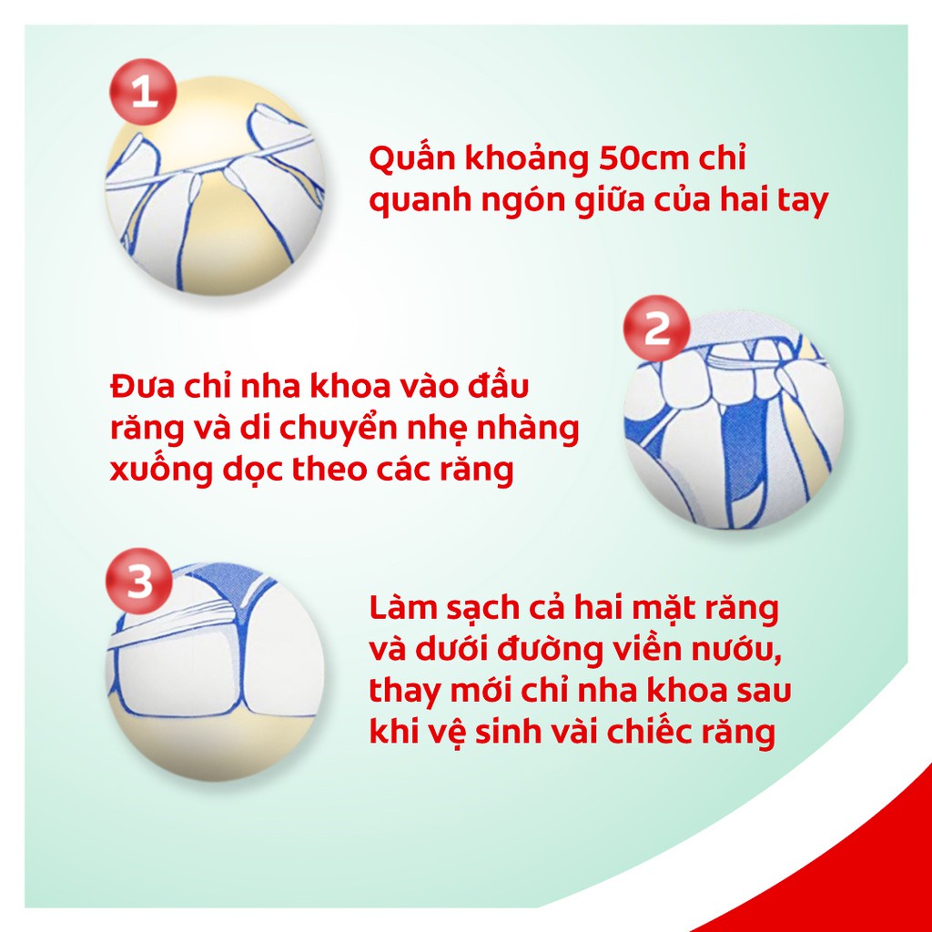 [Lê Hà Trúc x Colgate] Bộ 2 Chỉ nha khoa Colgate Total Dental Floss hương bạc hà