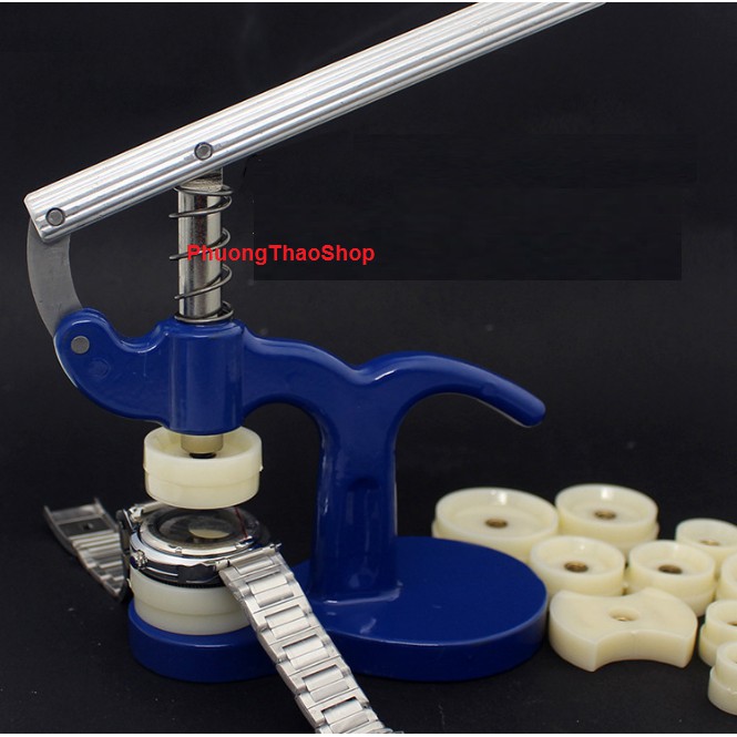 Ép đáy, Ép kính đồng hồ đeo tay loại 1 + 12 miếng ép kích thước thông dụng