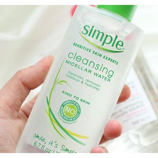 Nước tẩy trang simple micellar cleansing water