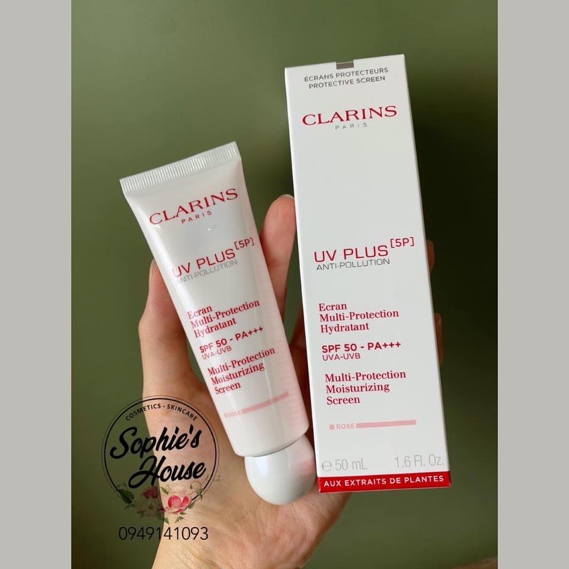 [Mã 252FMCGSALE giảm 8% đơn 500K] Kem chống nắng CLARINS UV PLUS 5P mẫu mới 2021