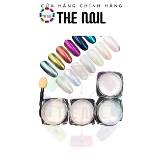 Bột tráng gương móng nail ánh ngọc trai (kèm cọ)