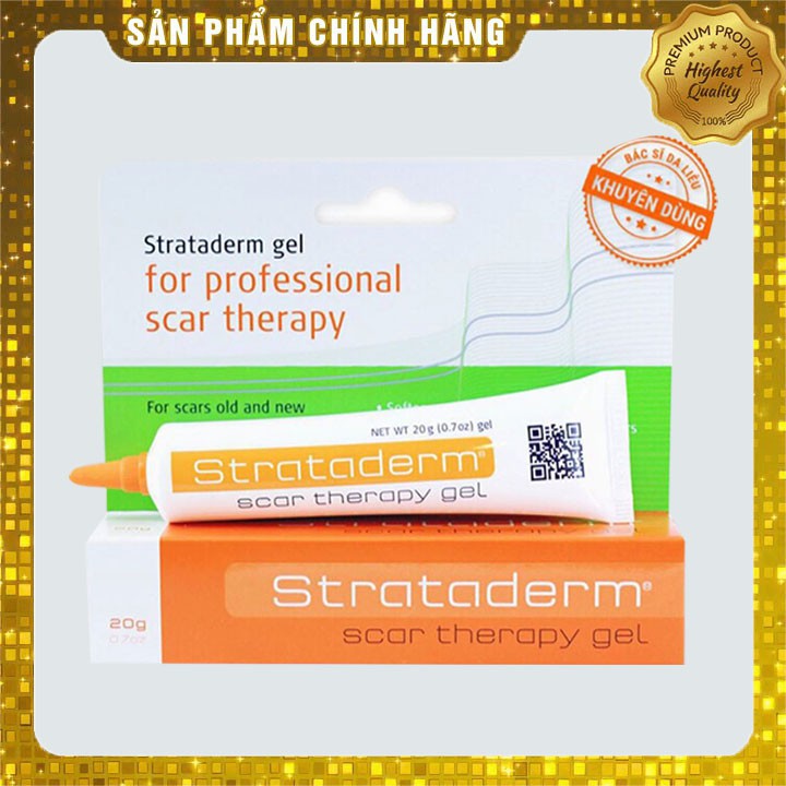 [CHÍNH HÃNG] Strataderm 10g 20g - Kem Xóa Sẹo Thâm / Rỗ / Lõm - Hỗ Trợ Phục Hồi Sẹo, Ngừa Sẹo Xấu Lâu Năm - Thụy Sĩ