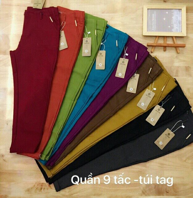 Quần lửng 9 tấc hàng kaki co giãn tôn dáng - Ảnh chụp thật | BigBuy360 - bigbuy360.vn