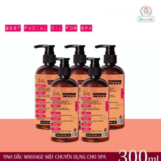 Tinh Dầu Massage Mặt Chuyên Dụng Cho Spa chai 300ml - Facial Oil For Spa/Home