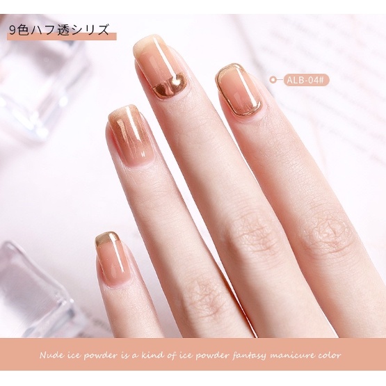 Sơn gel AS các màu thạch tone trầm mã ALB 15ml chai đỏ sơn móng tay gel dùng máy hơ gel