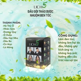 Dầu gội đen tóc Lich5