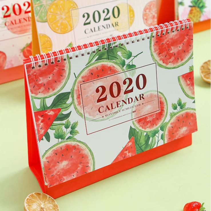 Lịch Để Bàn 2020 (Kèm Sticker trang trí) ( Tháng 09/2019-Tháng 12/2020)