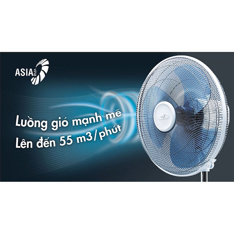 Quạt đứng Asia D16027- TV0 Trắng