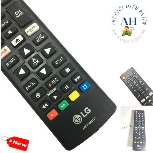 Remote Tivi LG, Nhỏ Gọn,Phím Mềm,Rõ,Sắc Nét,Pin AAA,Nhựa ABS, Tương Thích 100% Các Dòng Tivi LCD, Plasma, LED đời cũ.