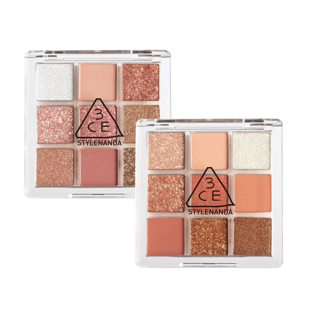 Màu Mắt 9 Ô 3ce Multi Eye Color Palette Trong Suốt - Vỏ Trắng-