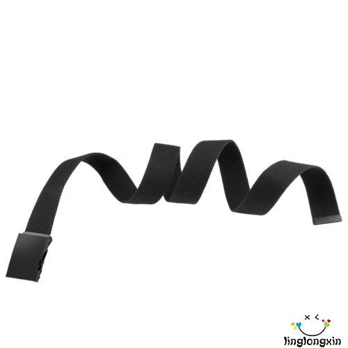 Thắt Lưng Canvas Màu Trơn Thời Trang Cho Nam Nữ