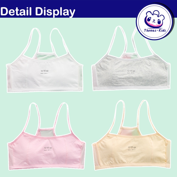 Áo Lót Lưới Mỏng Thoáng Khí Dành Cho Bé Gái 8-16 Tuổi 30-50kg