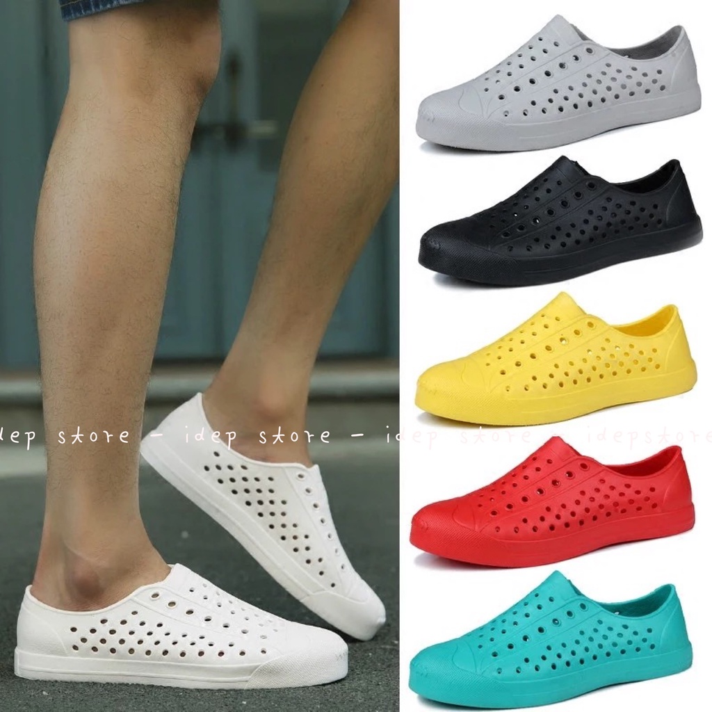 Giày đi mưa cho Nam dạng lỗ EVA siêu nhẹ siêu mềm Maipy GL025