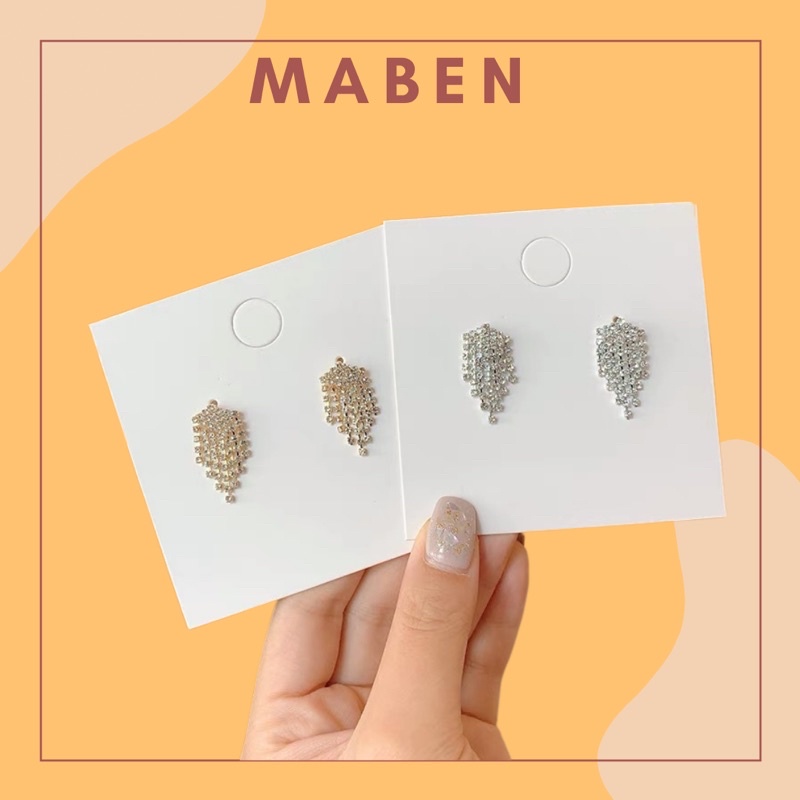 Hoa tai đính đá đi tiệc sang trọng - Maben