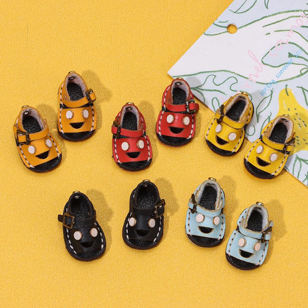 LUOL Giày Búp Bê Da Bò 5 Màu Tự Chọn Cho Búp Bê 1 / 11 OB11