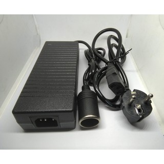 Bộ chuyển nguồn 220V sang nguồn châm tẩu thuốc 12V 10A (adapter,adaptor)