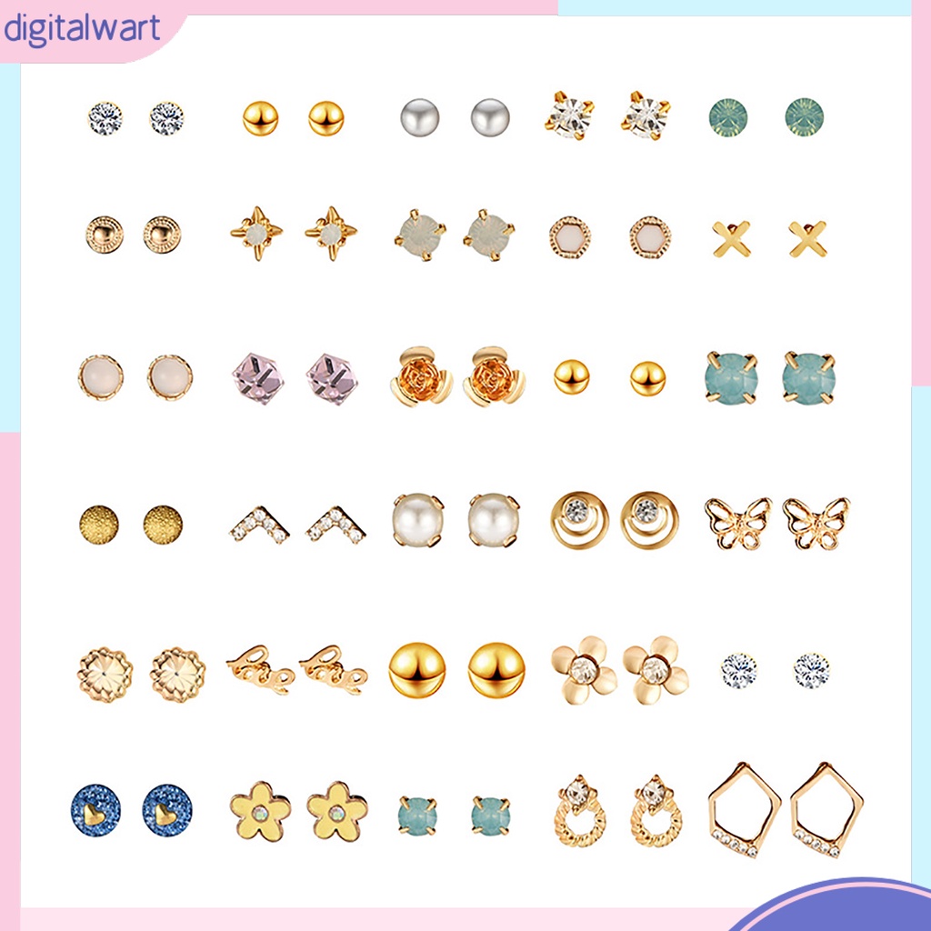 Bộ 30 cặp khuyên tai thời trang độc đáo cho nữ