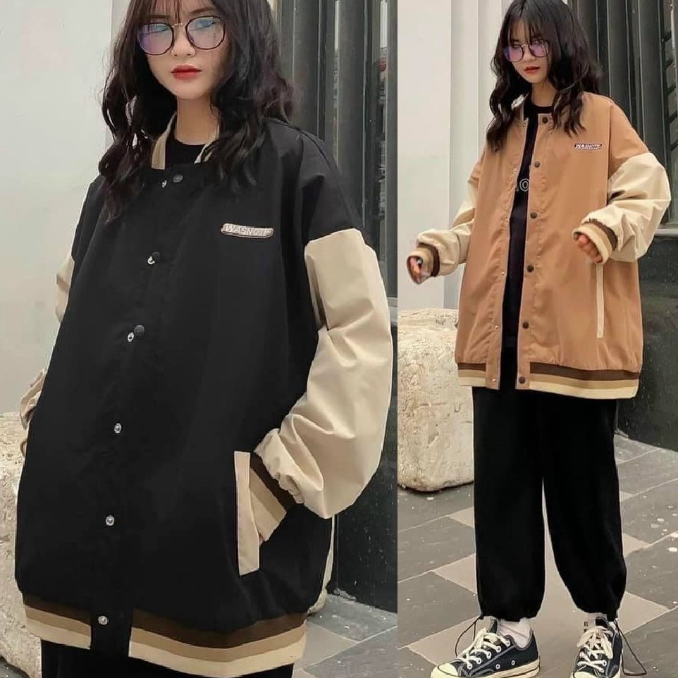 Áo Khoác Dù BOMBER WASN Unisex [2 Màu ] - GinniShop | BigBuy360 - bigbuy360.vn