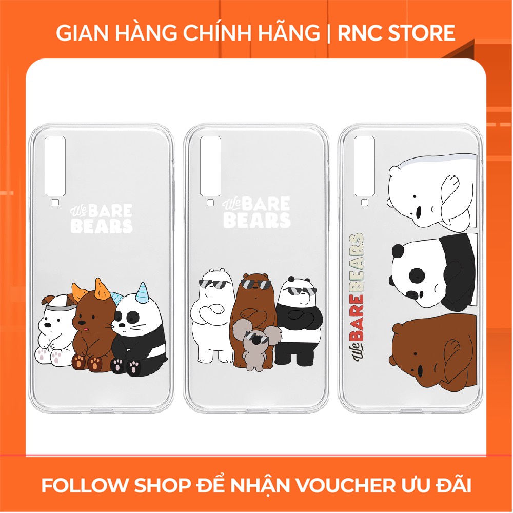 Ốp lưng Realme 3/Realme 5s/Realme 6/Realme C11/...trong in hình gấu kute