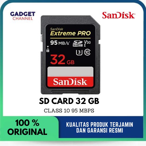 Thẻ Nhớ Sandisk Sd 32gb 95mb / S Sdxc Sdcard Extreme Pro 32gb