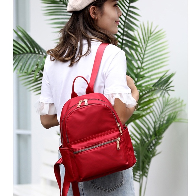 Balo Thời Trang Hàn Quốc DE08 Chống Nước, 6 Ngăn Thoải Mái Đựng Đồ, Nhỏ Gọn, Phù Hợp Đi Làm, Đi Chơi, Đi Học
